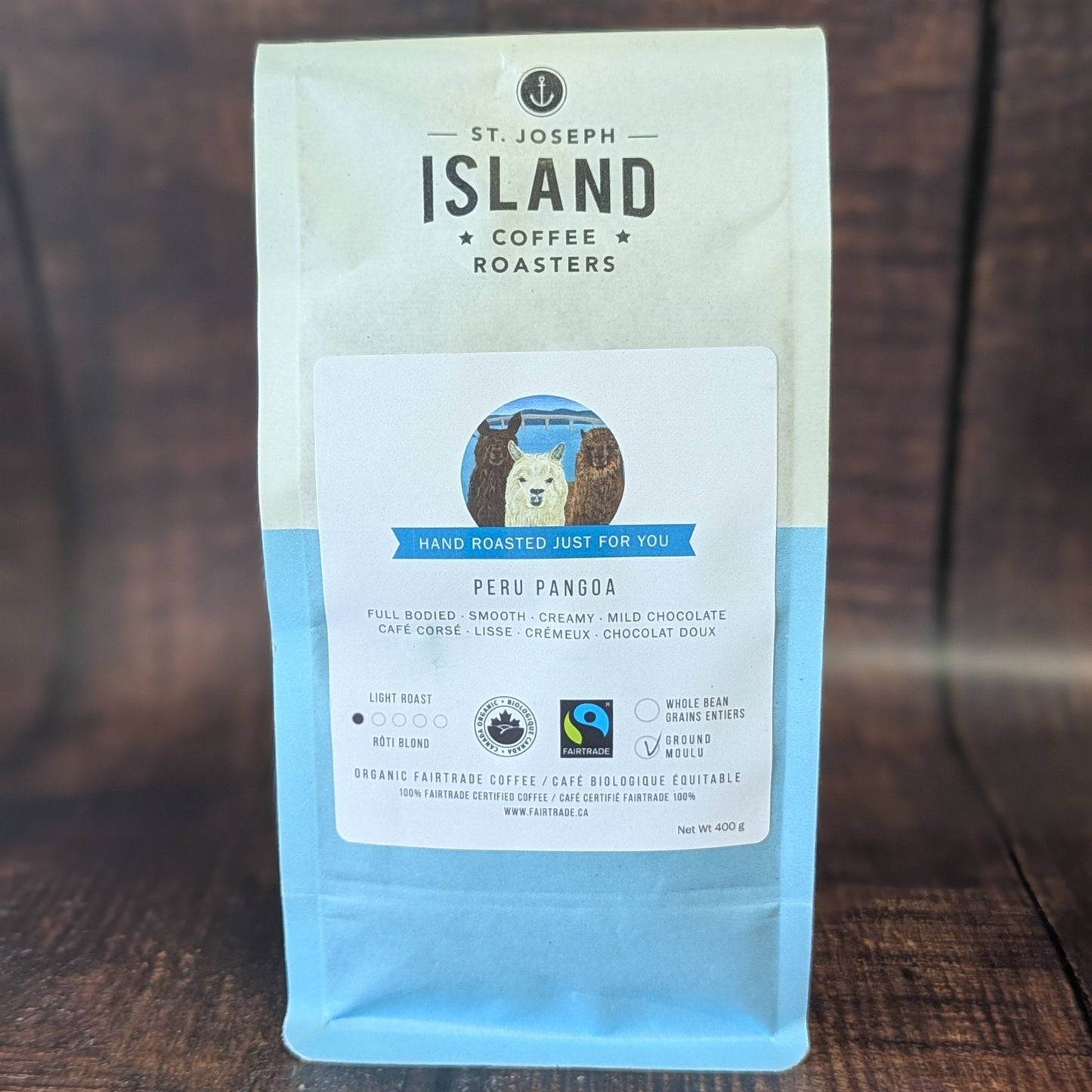 Peru Pangoa organic ground coffee (light roast)