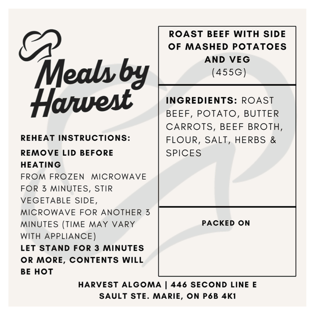 Roast Beef with Creamy Mashed Potatoes & Seasonal Veggies