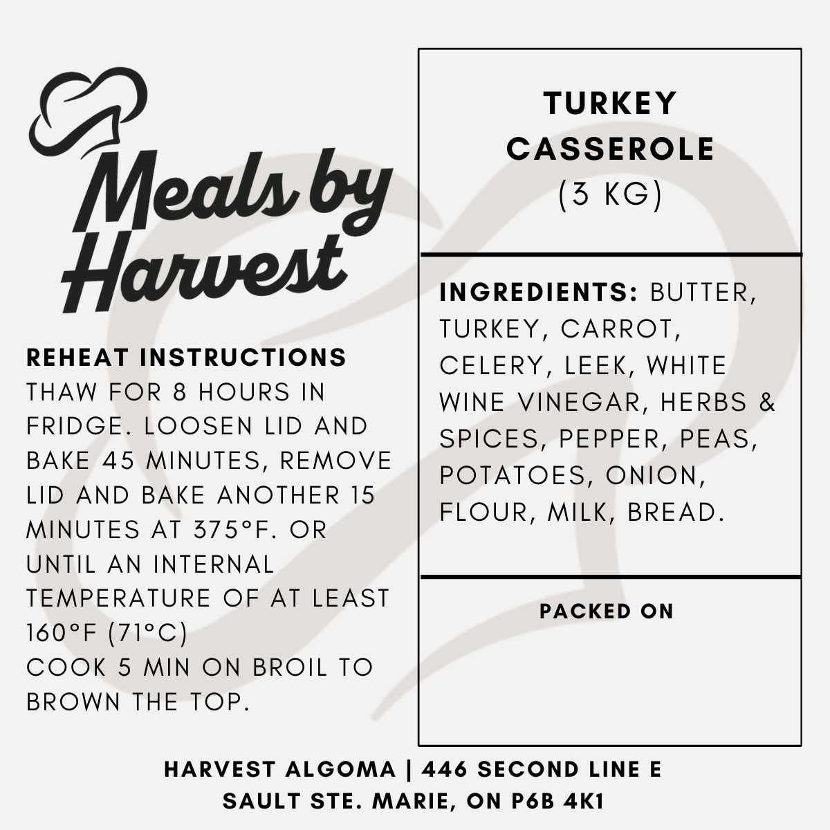 Turkey Casserole
