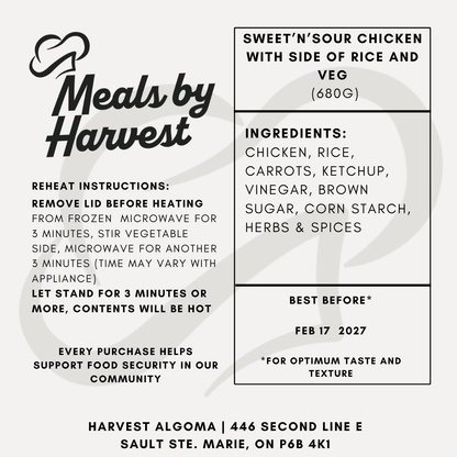 Sweet'n'Sour Chicken with Rice and Veg