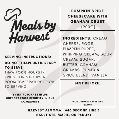 Pumpkin Spice Cheesecake with Graham Crust